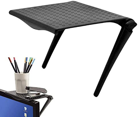 Montage sur étagère supérieure pour TV - Rangement supérieur pour TV | Étagère pour TV Murale Support d'étagère sur écran pour Ordinateur Bureau