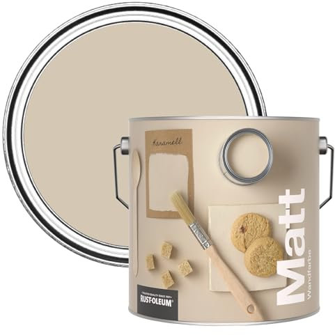 Rust-Oleum Colours Matt Emulsion Wall and Ceiling Paint - Butterscotch 2.5L