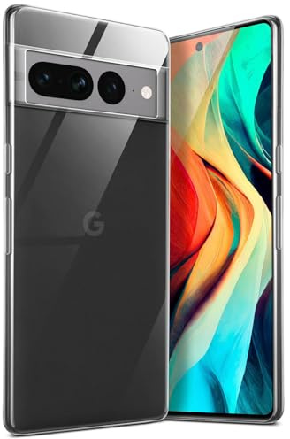moex für Google Pixel 7 Pro Hülle Durchsichtig, Silikon Handyhülle Transparent, Clear Case Ultra Slim, Backcover Schutzhülle Dünn, Silikonhülle Minimalistisch, Aero Case, Klar