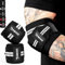 DMoose Fitness Ellenbogenbandagen zum Gewichtheben (Paar) – 101,6 cm, verstellbarer Ellenbogengurt für Fitnessstudio und Bankdrücken, Kompressions-Ellenbogenbandagen für Sehnenscheidenentzündung und