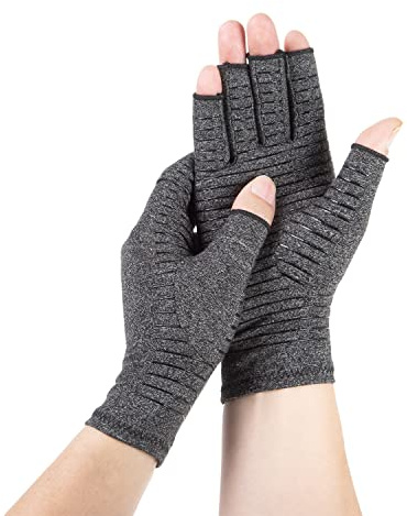 MUSEFITER Arthritis Handschuhe komprimieren die Finger ohne Finger, um Arthritis, rheumatoide, Gelenkschwellung, Arthrose, Handgelenksschmerzen, tägliche Unterstützung, Bewegung