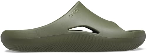 Crocs Unisex Adult Slide, Mellow Recovery Slide, Army Green, 2 UK Men/ 3 UK Women