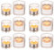 Glasseam Glass Tea Light Candle Holders, Cylinder Small Candle Holder Set of 12, Clear Christmas Tea Light Holders for Living Room, Elegant Tea Light Holder for Home Decor Wedding Centrepieces