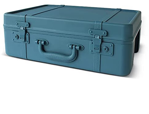 Werkzeugkasten Tragbarer Werkzeugkasten-Organizer Retro Große Aufbewahrungsbox Haushaltskoffer Aktentasche Kunststoff-Werkzeugkasten mit großem Fassungsvermögen für die Aufbewahrun