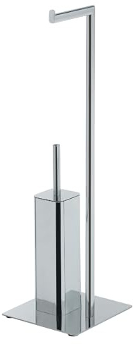 Gedy Felix Columna Toilettenpapierhalter & Toilettenbürstenhalter Chrom