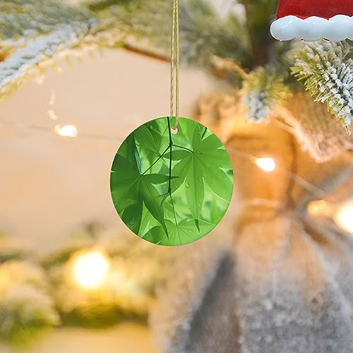 2023 Keramik Weihnachtsbaum Ornamente Grün Natur Runde Weihnachten Ornamente Porzellan Keramik Dekorationen Baum Hängende Ornamente für Home Holiday Decor Hochzeit Geschenke
