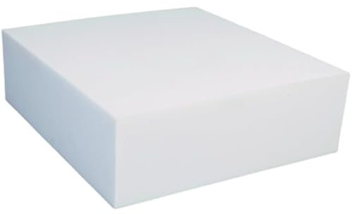 MOTTK Hochdichter Memory-Schaum Ersatz-Polsterung,Einfach zu Schneiden für Schaumstoff-Polsterung für Sofa Sitzgelegenheiten Esszimmerstuhl (10cm dick,50x50cm)