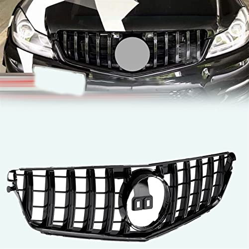 Kühlergrille W204 Für GTR Stil Für Mercedes Für Benz C-Klasse W204 C180 C200 C300 2008-2014 Schwarzer Grill Auto Frontstoßstange Grill