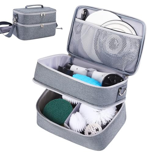 Rsobl Borsa portaoggetti per lavasciuga elettrica, compatibile con lavasciuga elettrico per la pulizia, custodia da trasporto per lavasciuga bagno elettrico (solo borsa), Grigio, moderno