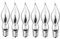 ShuoHui Dekoeffekt Glühlampe Flackernde Kerze, E10, 230V, 1,5W | dekoratives Leuchtmittel Flackerkerze (3)
