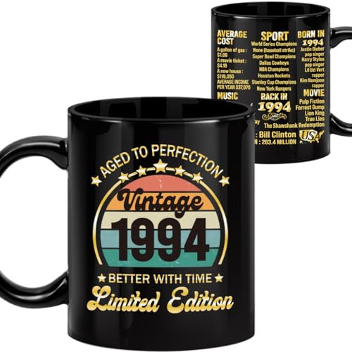 LEJIAJINW Regalos de 30 cumpleaños – Decoraciones vintage e ideas de regalo para hombres, taza de café