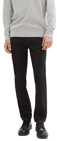 TOM TAILOR Herren 1042562 Chino Hose aus Stretch Twill, 29999-Black, 30W / 32L
