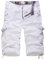Shorts et Bermudas Homme Sport Vintage Bouton Classique Couleur Uni Short de Travail Homme Ete Slim Mode Outdoor Pas Cher Bermuda Fete des Peres Pantalon Ete Homme Blanc XXL