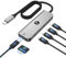VCOM USB C Hub 10Gbps 5 Port USB C 3.2 Gen 2 Splitter with 100W Power Supply, USB Type C to USB C Multiport Adapter for MacBook Pro/Air and More Thunderbolt/USB C Laptop