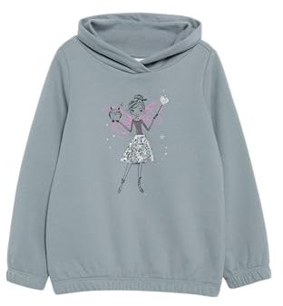 s.Oliver Wärmendes Sweatshirt mit Schalkragen und Glitzer-Artwork