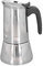 Haofy Stainless Steel Maker, Stainless Steel Moka Pot Electric Induction Stovetop Italian Coffee Maker, Silver (4 Cup)