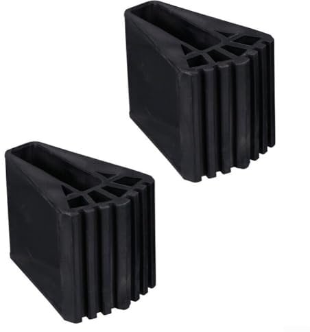 Plastic Step Ladder Pad Set, Non Skid Replacement Rung Feet Covers, Pack of 2