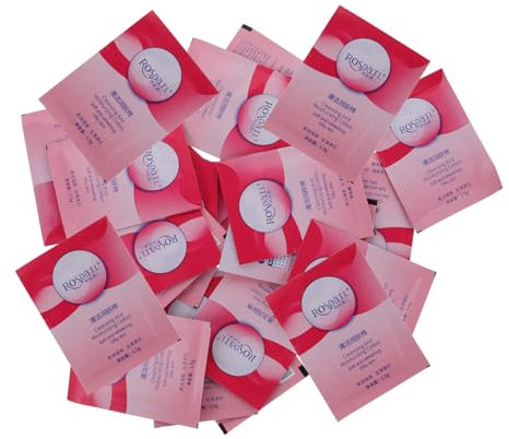 Didiseaon 20 Pièces Lingettes hydratantes à la cire transparente lingettes démaquillantes lingettes nettoyantes dissolvant de cire pour la peau soins de la peau après l'épilation kit de cire