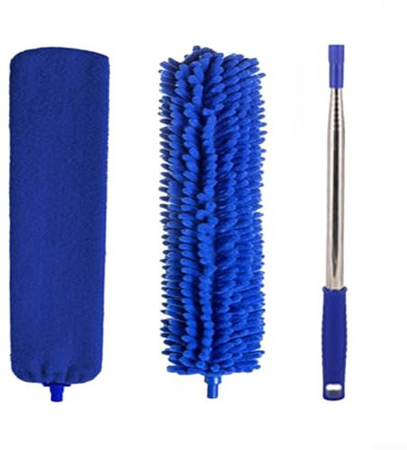 Telescopic Duster with Extendable Reach for Efficient Cleaning of Ceilings and Corners, Washable Microfiber Dust Mop (5)