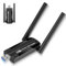 MEETOWN AX5400 USB WLAN Stick für PC, USB 3.0 WLAN Adapter PC Hohe Reichweite, WiFi 6E Dongle für Windows 10/11, 2.4G/5G/6G WPA3-Verschlüsselung, eingebauter Treiber, WLAN Adapter mit Geringer Latenz