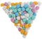 GLSTOY Juguetes Arena Infantiles 5 Colores Rocas De Cerámica Artificial Set De Manualidades Bolitas De Cerámica Multicolor