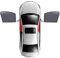 XWSBUDE Auto Seitenfenster Sonnenschutz, für Opel Corsa-C Corsa-D Corsa-E Corsa- Auto Sonnenblende Sichtschutz Protection Breathable Sonnenschutz Fenstervorhang Abdeckung,B