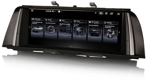 Erisin 10.25 Android 13 Autoradio GPS Navi für BMW 5er F10/F11 (2013-2016) NBT System Unterstützt IPS Bluetooth 5.0 DAB+ Wireless CarPlay Android Auto DSP WiFi TPMS iDrive Can-Bus OEM 8-Kern 4G+64GB