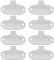VGOL 8 Pieces 79544 Sewing Machine Needle Plate Screwdriver 30x22mm Stainless Steel Compatible with Home Sewing Machine