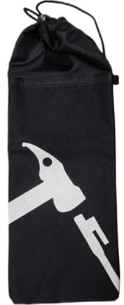 Ronyme Zelt Stakes Bag Nägel Beutelbehälter Accessoires Camping Zeltstifte Beutel Kordel für Camping Rucksacking Gartenhaus Haus, Schwarz