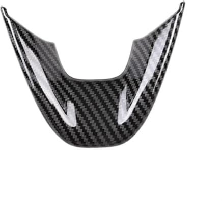 XEBRAD Auto-Carbonfaser-V-Stil Lenkradverkleidung Verkleidung Dekoration Rahmenaufkleber for 2022 for Hyundai, I10 Auto-Lenkradaufkleber