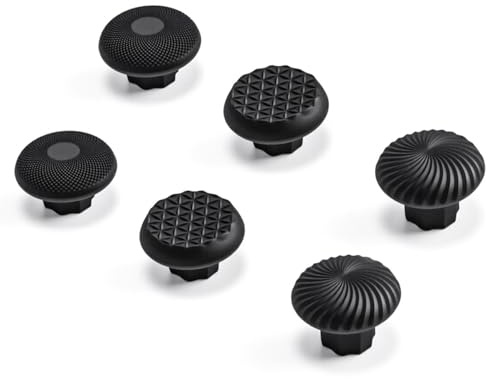 Replacement Thumbstick Caps for PS5 DualSense Edge Controller, Adjustable Thumb Stick Grips for PlayStation 5 Pro Elite Controller with 6 Analog Joysticks