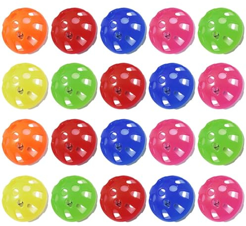 LCIEFKAE 20 Cat Bell -Spielzeug, Kreatives Interaktives Spielzeug, Katze Indoor -Spielzeug, Haustiervorräte.