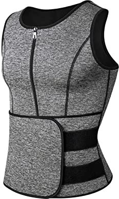 Maglietta da Sauna per Uomo, Regolabile, Modellante, Modellante per Il Corpo, Modellante per la Corsa