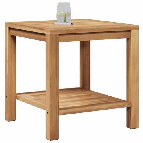 vidaXL Coffee Table with Storage Brown 45 x 45 x 45 cm Solid Teak Wood