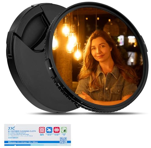Filtre 49mm ND2-32 Variable & CPL & Black-Mist 1/4 3 en 1,Verre Optique Haute définition Multicouche avec Bouchon d'objectif pour la Photographie de Portrait
