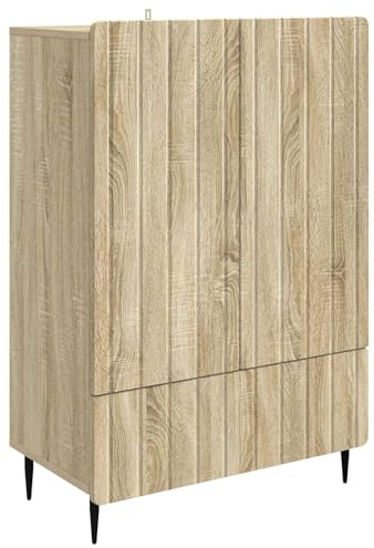 vidaXL Sideboard Sonoma-Eiche 66 x 34,5 x 97 cm Holzwerkstoff, Eleganter Sideboard, viel Stauraum, praktische Möbel, modernes Design, effektive Wohnzimmereinrichtung