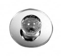 Sperrliste Acryl klar 5,1 cm Aufklebbarer Ball Spiegel Knauf