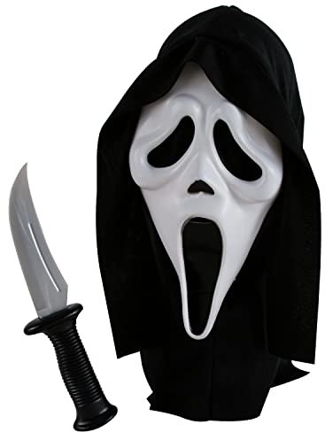 Fun World Costumes Ghost Face with Knife Mask Accessory Age 10+