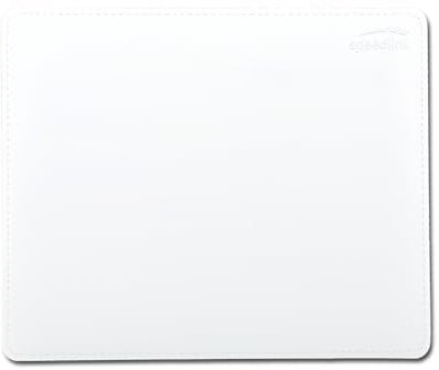 Speedlink Notary Soft Touch Mousepad - Tappetino per Mouse (Base Antiscivolo, Compatible con Tutti sensori Ottico e Laser), Bianco