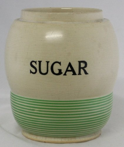 Vintage T G Green Streamline Kleenware Sadler Sugar Storage Jar Width 10cm Height 16cm (No Lid)