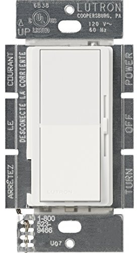 Lutron Diva 800-watt Single Pole Magnetic low-voltage dimmer, DVSCLV-10P-SW