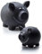 Sparschwein mit Kreide, Höhe 9,5 cm