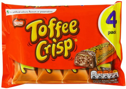 Nestlé Toffee Crisp 172.8 g (Pack of 15, Total 60 Bars)