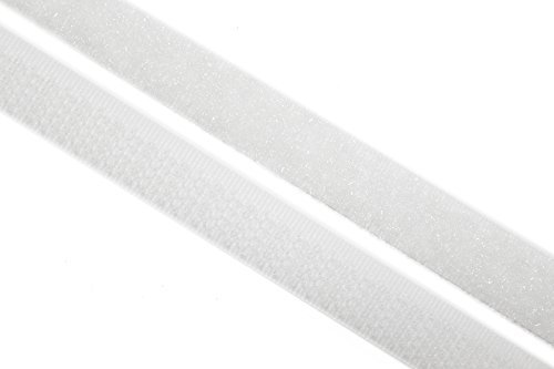 dalipo 17003 - Klettband zum annähen, 10mm, weiß