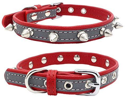 Newtensina Pinchos Collar de Perro Reflexivo Perrito Collar para Perros pequeños
