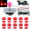 SJ@JX Arcade Game LED DIY Kit Mechanical Keyboard Switch Arcade LED Button Joystick Controller Zero Delay USB Encoder for PC MAME Retropie Jamma