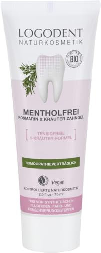 MENTHOLFREI Rosmarin & Kräuter Zahngel 6 x 75 ml