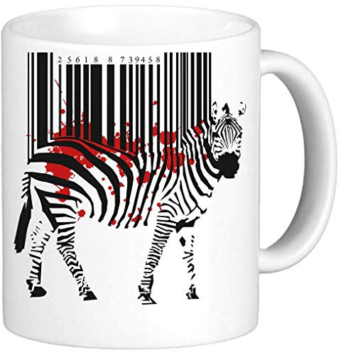 zebra barcode Ceramic Mug