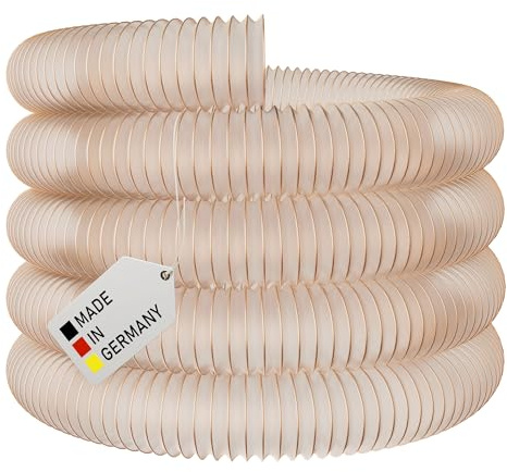 AWM Absaugschlauch Ø 125 mm transparent 0,4 mm Absauganlage Spiralschlauch schwer entflammbar Flexschlauch (3 Meter)