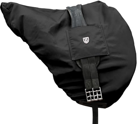 Harrison Howard Premium Waterproof/Breathable Fleece-Lined Long-lasting Outer Damage Protection Saddle Cover for GP/CC Mars Black